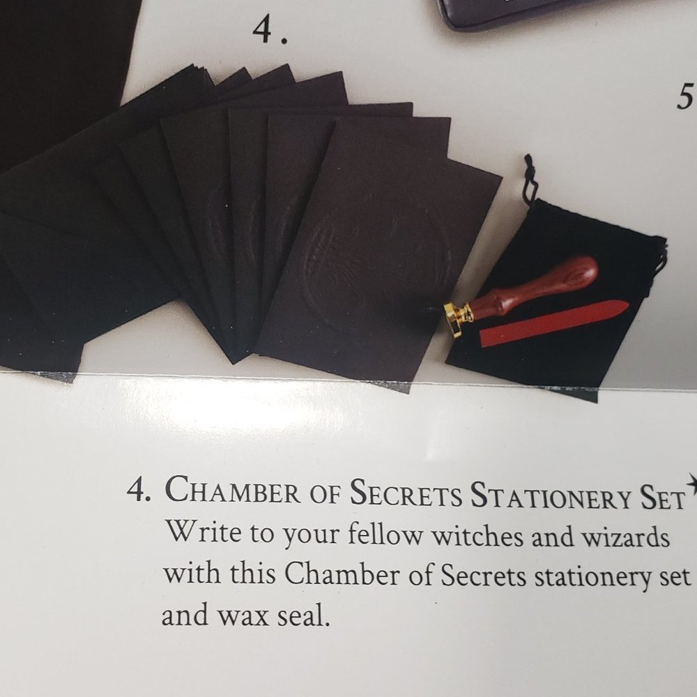 NWOT Chamber of Secrets Stationary Set w/ Wax Seal